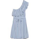 Vmkimmi - Korte Jurk - Mini - Een Schouder - Ruches - Inclusief Riem