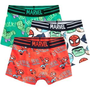 Next Onderbroek 'Marvel'  limoen / knalrood / zwart / wit