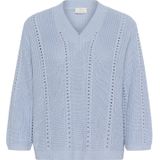 Kaffe - Trui 'Lorri' - Duifblauw - Gebreide Trui