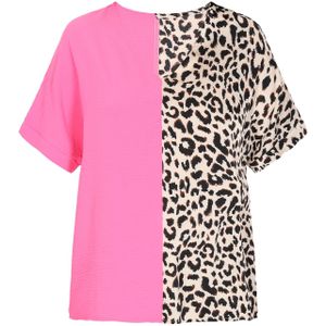 faina Shirt  lichtbeige / donkerbruin / lichtroze / zwart