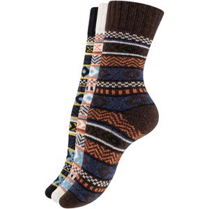 Vincent Creation Sokken  navy / oranje / zwart / offwhite