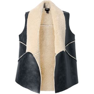 Ulla Popken Bodywarmer  beige / zwart