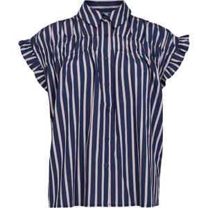 NÜMPH Blouse 'NUJOELLE'  navy / orchidee / bordeaux