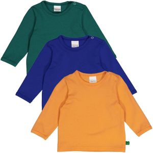 Fred's World by GREEN COTTON Shirt  blauw / spar / oranje