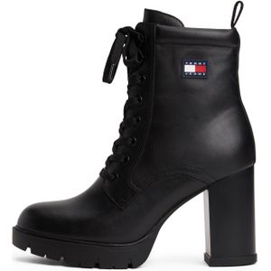 Tommy Jeans Veterlaarsjes  zwart