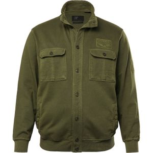 JP1880 Sweatvest  donkergroen