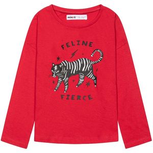 MINOTI Shirt  vuurrood / zwart / wit