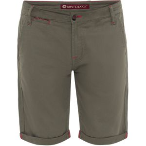 CIPO & BAXX Broek  kaki / rood