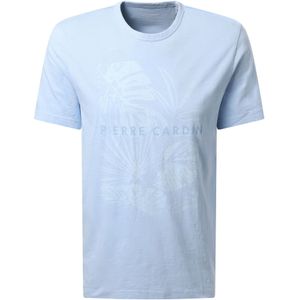 Pierre Cardin - T-shirt - Ice water - Met Frontprint - Korte Mouwen