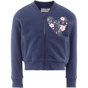 happy girls Sweatvest  navy / groen / pastelroze / wit