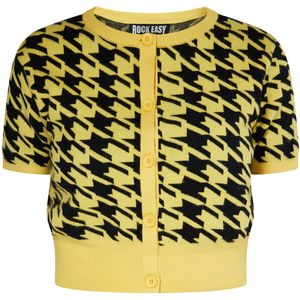 ROCKEASY Gebreid vest  honing / zwart