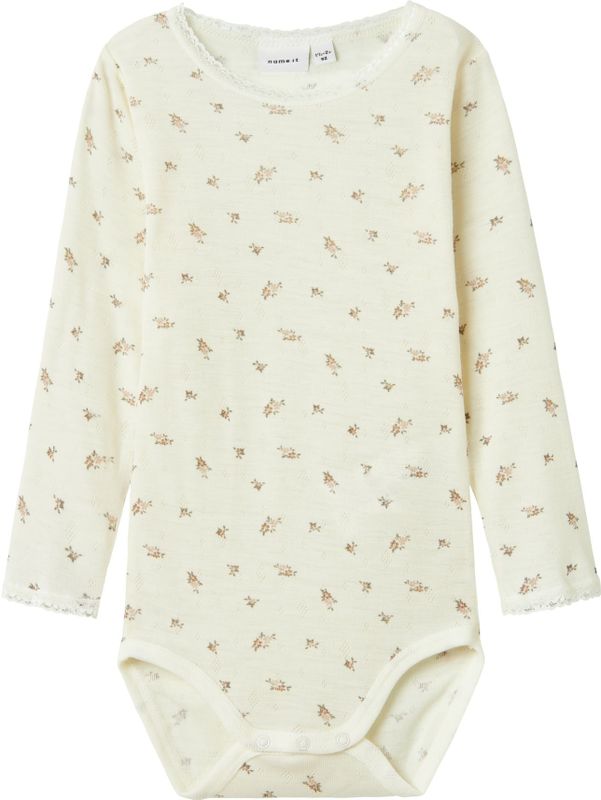 Merino Wol - Romper - Lange Mouwen - Drukknoopsluiting - Unieke Patronen