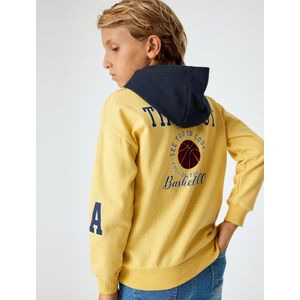 Koton Sweatshirt  navy / donkerbruin / geel