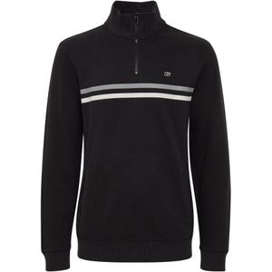 BLEND Sweatshirt 'JANNES'  zilvergrijs / zwart / wit