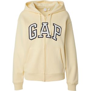 GAP Sweatvest 'HERITAGE'  donkerblauw / lichtgeel / wit