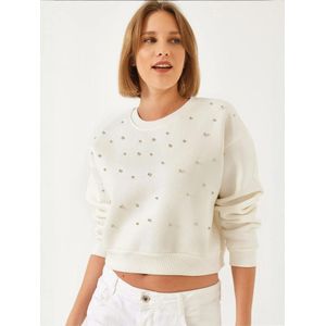 Bianco Lucci Sweatshirt  ivoor