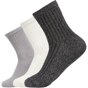 COMMA Sokken  lichtgrijs / zwart gemêleerd / wolwit