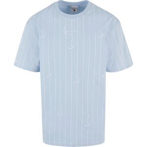 Karl Kani Shirt  lichtblauw / wit
