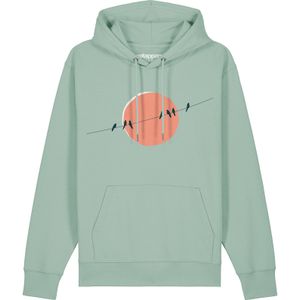 Watapparel Sweatshirt 'Countryside 01'  petrol / mintgroen / oranje / wit