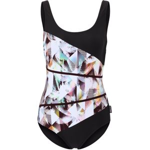 BECO the world of aquasports Badpak 'Heavenly Palms'  zwart / wit