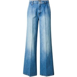 Joop! - Jeans - Blauw - Dames - Wijde Pijpen - Hoge Taille