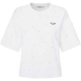 Pepe Jeans - ELIN - Shirt - Wit - Normale Pasvorm - Halve Mouw