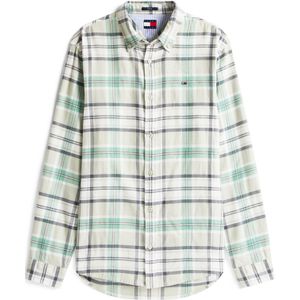 Tommy Jeans - TJM REG FLANNEL CHECK SHIRT - Overshirt - Groen