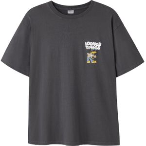 TWO SOON Shirt 'Looney Tunes'  beige / bruin / lichtgrijs / donkergrijs / wit