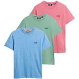 Superdry - Essential Logo - T-shirt - Slim Fit - Korte Mouwen - 3 Eenheden