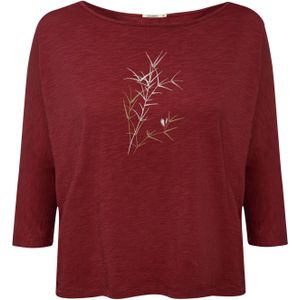 GREENBOMB Shirt 'Betterways'  geel / merlot / wit