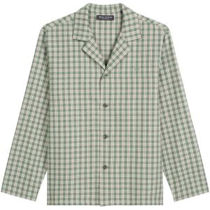 Marc O'Polo Shirt ' Cozy Flannel '  groen / natuurwit