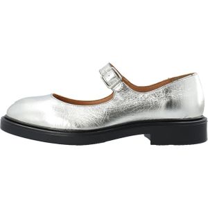 Bianco Ballerina met riempjes 'Victoria'  zilver