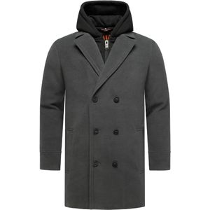 STONE HARBOUR Winterjas 'Darioon XX'  antraciet / zwart