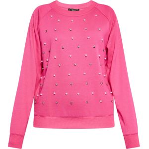 faina Sweatshirt  pink / transparant / parelwit