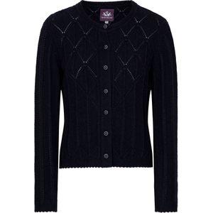 SPIETH & WENSKY Gebreid vest 'Funkie'  nachtblauw