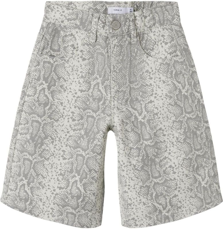 Bermuda's - Shorts - High Waist - All-over Print - Regular Fit