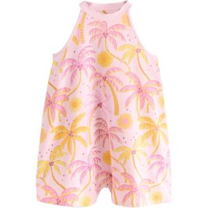 Next Tuinbroek  geel / pink / rosa