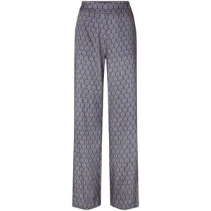 JOOP! Broek 'Panja'  beige / lichtblauw / goud