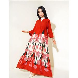 Bigdart Blousejurk  knalrood / lichtrood / zwart / wit