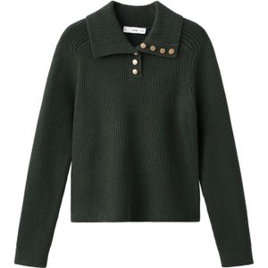 MANGO Trui 'BOTORI'  donkergroen