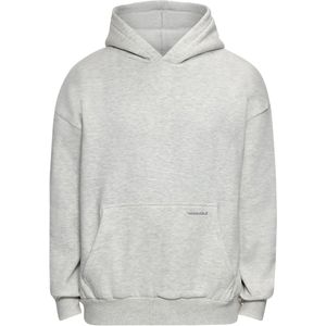 Sweatshirt - Mélange - Hoodie - Losse Pasvorm - Lange Mouw