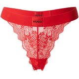 HUGO - RL LACE - String - Rood - Met Logo-opschrift op de Band