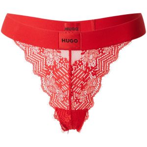 HUGO - RL LACE - String - Rood - Met Logo-opschrift op de Band