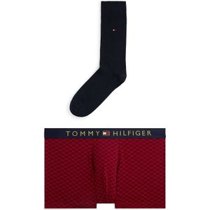 TOMMY HILFIGER Boxershorts  donkerrood / zwart