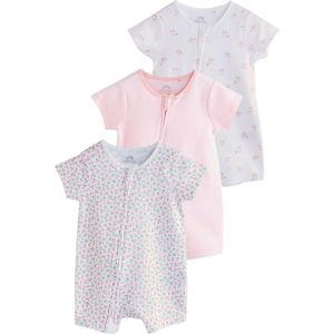 Next Rompertje/body  groen / magenta / lichtroze / offwhite