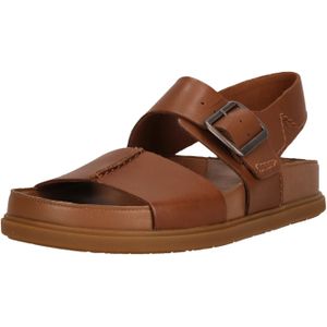 Clarks - Torford Strap - Sandaal - Tan - Leer - Verstelbare Gesp