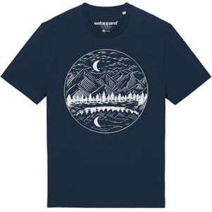 Watapparel Shirt  donkerblauw / wit