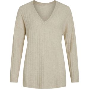 Vila - Vimiraz Rev v-Neck Knit Pullover/Bf - Dames - Gebreide Truien