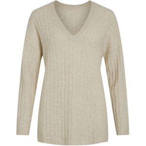 Vila - Vimiraz Rev v-Neck Knit Pullover/Bf - Dames - Gebreide Truien