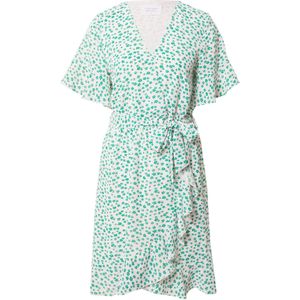 SISTERS POINT Jurk 'New Greto'  groen / wit